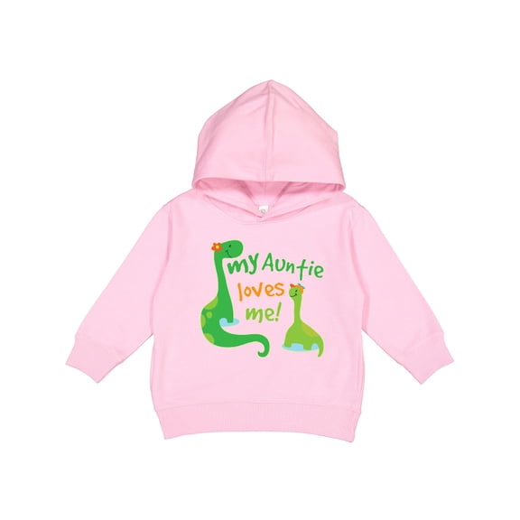 Inktastic My Auntie Loves Me Dinosaur Toddler Hoodie