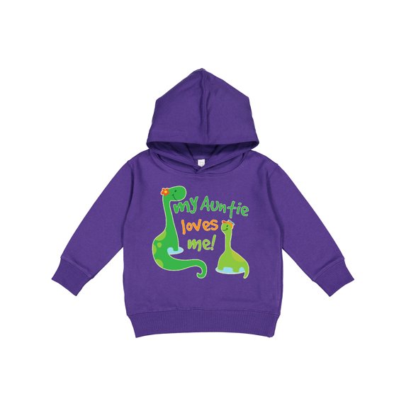 Inktastic My Auntie Loves Me Dinosaur Toddler Hoodie