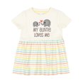 thumbnail image 1 of Inktastic My Auntie Loves Me Girls Baby Dress, 1 of 5