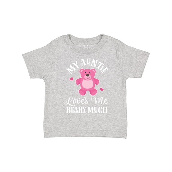 Inktastic My Auntie Loves Me Girls Bear Girls Toddler T-Shirt