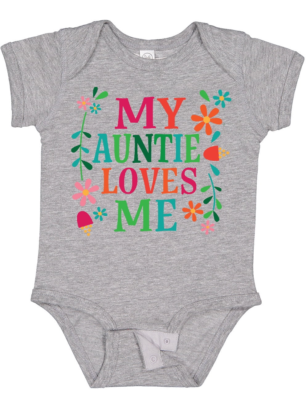 Inktastic My Auntie Loves Me Girls Girls Baby Bodysuit