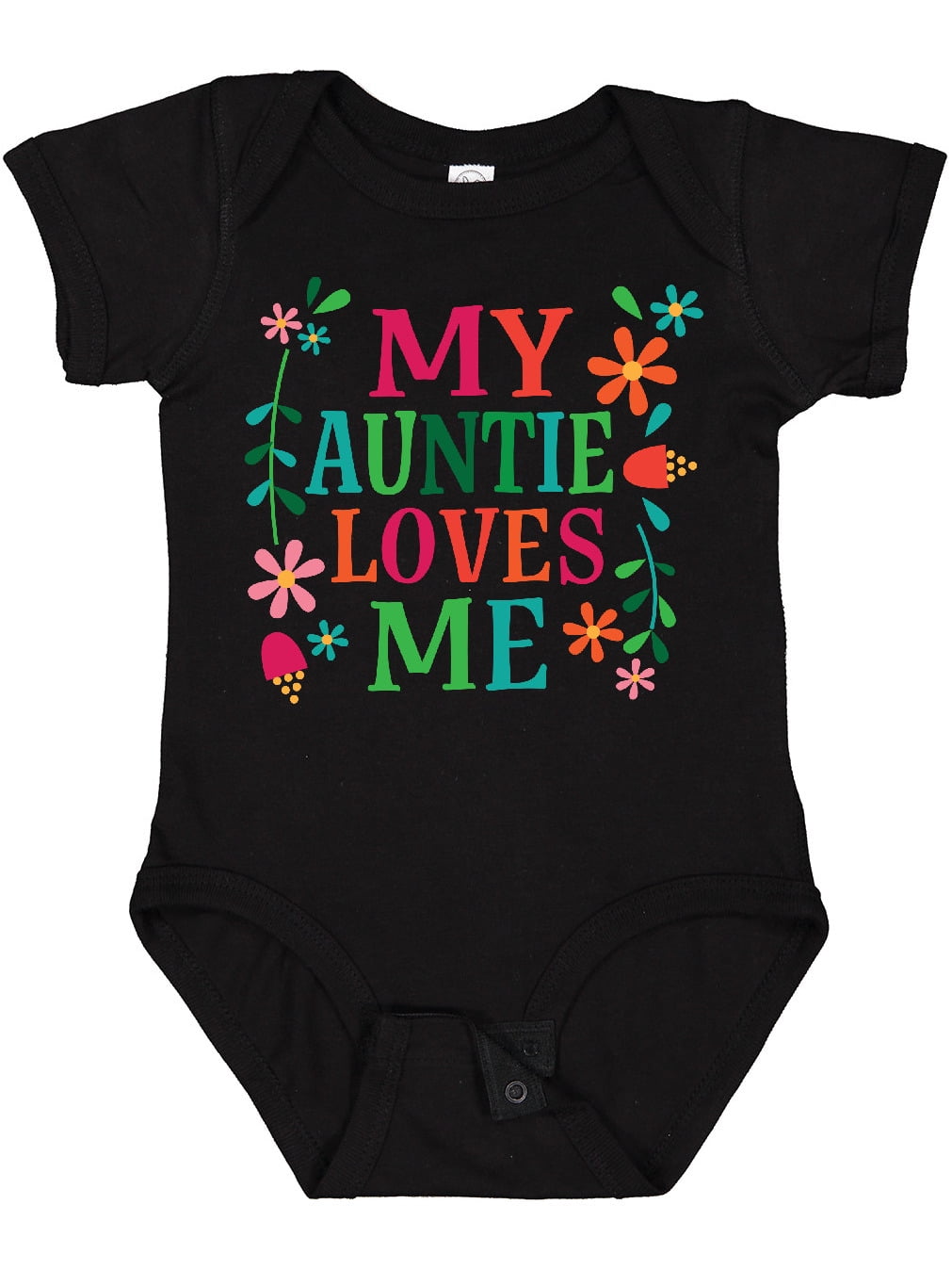 Inktastic My Auntie Loves Me Girls Girls Baby Bodysuit