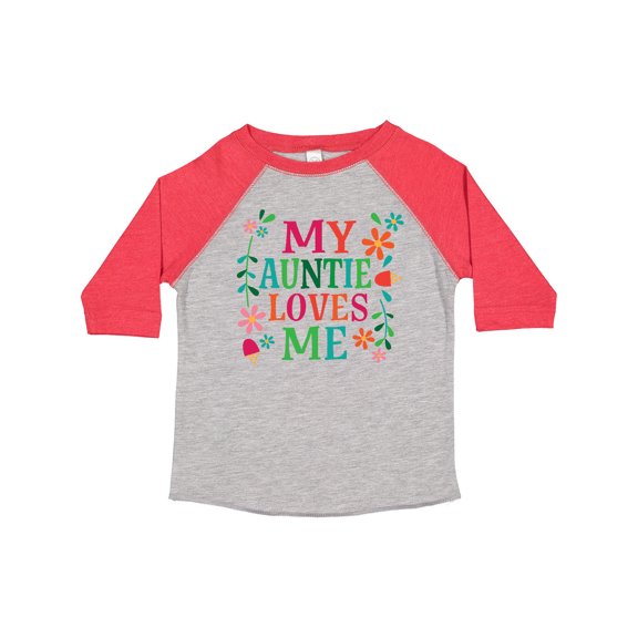 Inktastic My Auntie Loves Me Girls Girls Toddler T-Shirt