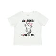 thumbnail image 1 of Inktastic My Auntie Loves Me Girls Toddler T-Shirt, 1 of 5