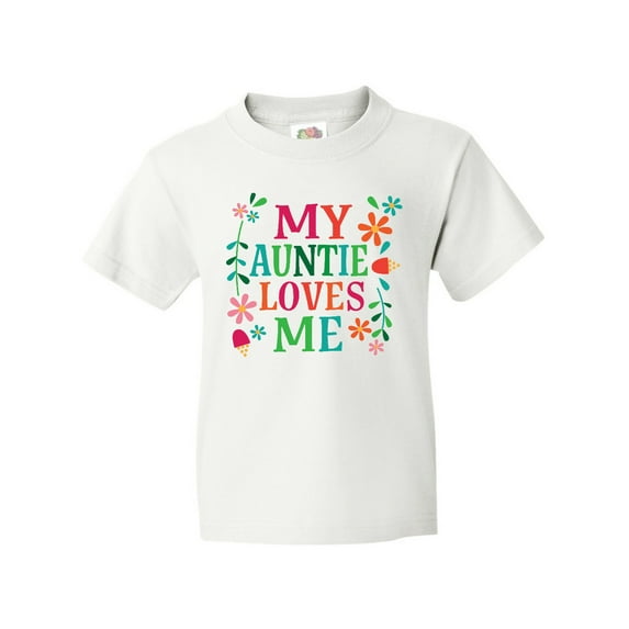 Inktastic My Auntie Loves Me Girls Youth T-Shirt