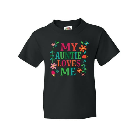 Inktastic My Auntie Loves Me Girls Youth T-Shirt