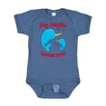 thumbnail image 1 of Inktastic My Auntie Loves Me Narwhal Family Boys or Girls Baby Bodysuit, 1 of 5