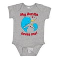 thumbnail image 1 of Inktastic My Auntie Loves Me Narwhal Family Boys or Girls Baby Bodysuit, 1 of 5
