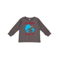 thumbnail image 1 of Inktastic My Auntie Loves Me Narwhal Family Boys or Girls Long Sleeve Toddler T-Shirt, 1 of 5