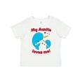 thumbnail image 1 of Inktastic My Auntie Loves Me Narwhal Family Boys or Girls Toddler T-Shirt, 1 of 5