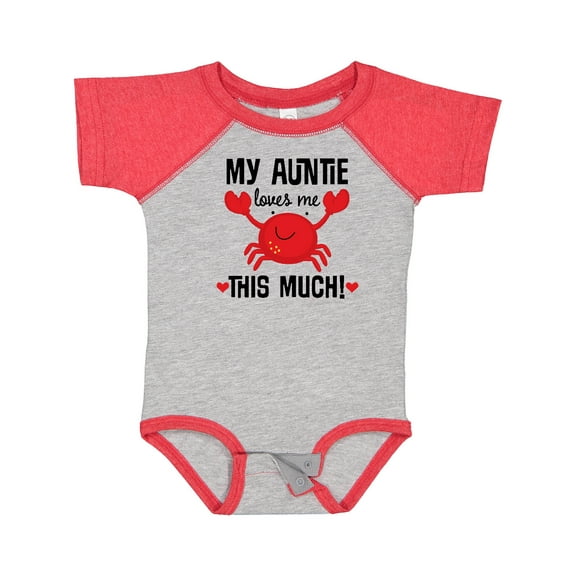 Inktastic My Auntie Loves Me Nephew Boys or Girls Baby Bodysuit