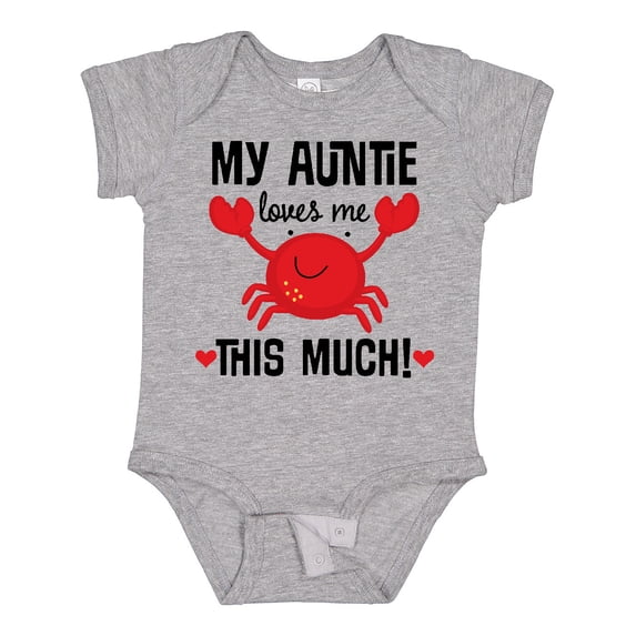 Inktastic My Auntie Loves Me Nephew Boys or Girls Baby Bodysuit