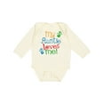 thumbnail image 1 of Inktastic My Auntie Loves Me Nephew Boys or Girls Long Sleeve Baby Bodysuit, 1 of 5
