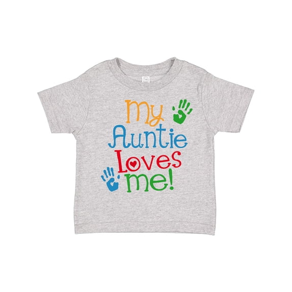 Inktastic My Auntie Loves Me Nephew Boys or Girls Toddler T-Shirt