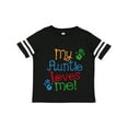 thumbnail image 1 of Inktastic My Auntie Loves Me Nephew Boys or Girls Toddler T-Shirt, 1 of 5