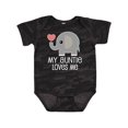thumbnail image 1 of Inktastic My Auntie Loves Me Niece Boys or Girls Baby Bodysuit, 1 of 5
