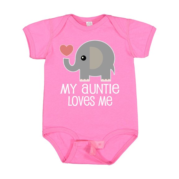 Inktastic My Auntie Loves Me Niece Boys or Girls Baby Bodysuit