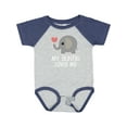 thumbnail image 1 of Inktastic My Auntie Loves Me Niece Boys or Girls Baby Bodysuit, 1 of 5