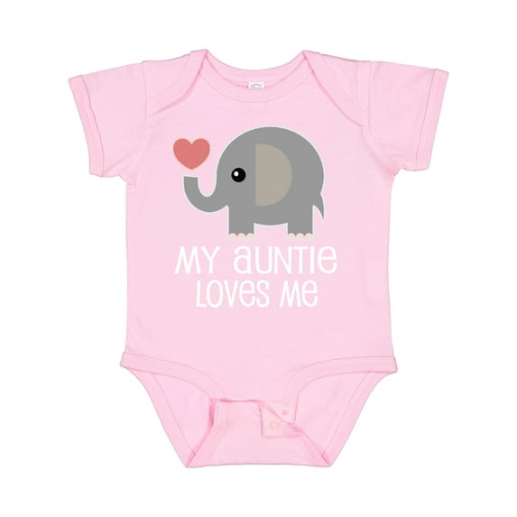 Inktastic My Auntie Loves Me Niece Boys or Girls Baby Bodysuit