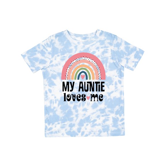 Inktastic My Auntie Loves Me Niece Rainbow Girls Toddler T-Shirt