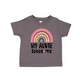 thumbnail image 1 of Inktastic My Auntie Loves Me Niece Rainbow Girls Toddler T-Shirt, 1 of 5