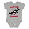 thumbnail image 1 of Inktastic My Auntie Loves Me Orca Family Boys or Girls Baby Bodysuit, 1 of 5