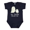 thumbnail image 1 of Inktastic My Auntie Loves Me Owl Boys or Girls Baby Bodysuit, 1 of 5