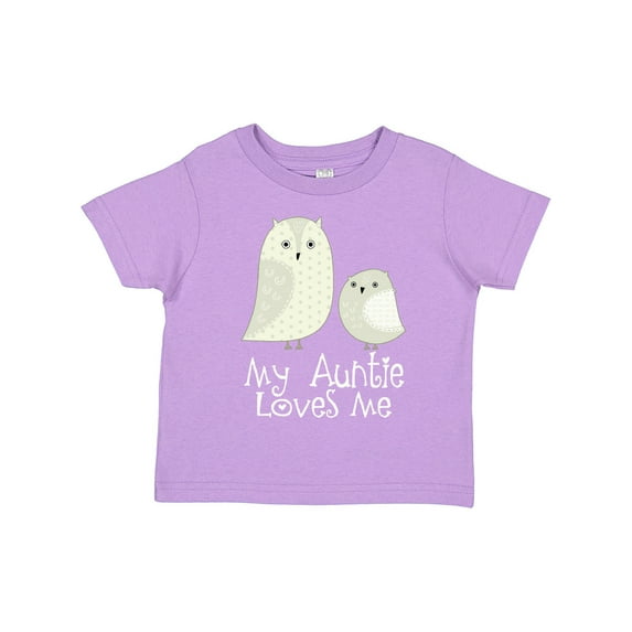 Inktastic My Auntie Loves Me Owl Boys or Girls Toddler T-Shirt