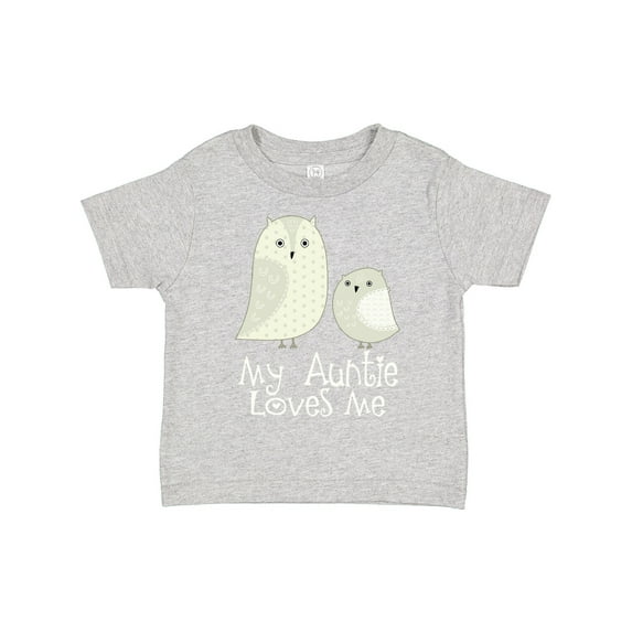 Inktastic My Auntie Loves Me Owl Boys or Girls Toddler T-Shirt
