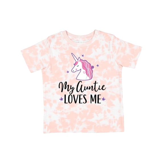 Inktastic My Auntie Loves Me Unicorn Girls Toddler T-Shirt