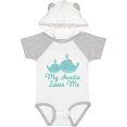 thumbnail image 1 of Inktastic My Auntie Loves Me Whale Boys or Girls Baby Bodysuit, 1 of 5