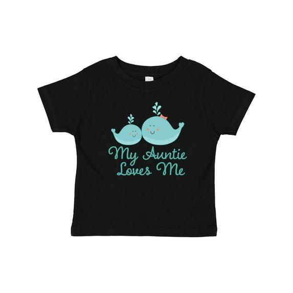 Inktastic My Auntie Loves Me Whale Boys or Girls Baby T-Shirt