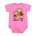 thumbnail image 1 of Inktastic My Auntie Loves Me- cute owl family Boys or Girls Baby Bodysuit, 1 of 5