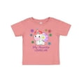 thumbnail image 1 of Inktastic My Auntie Loves Me- cute unicorn Boys or Girls Baby T-Shirt, 1 of 5