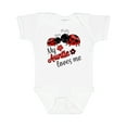 thumbnail image 1 of Inktastic My Auntie Loves Me with Cute Lady Bugs Boys or Girls Baby Bodysuit, 1 of 5