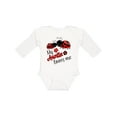 thumbnail image 1 of Inktastic My Auntie Loves Me with Cute Lady Bugs Boys or Girls Long Sleeve Baby Bodysuit, 1 of 5