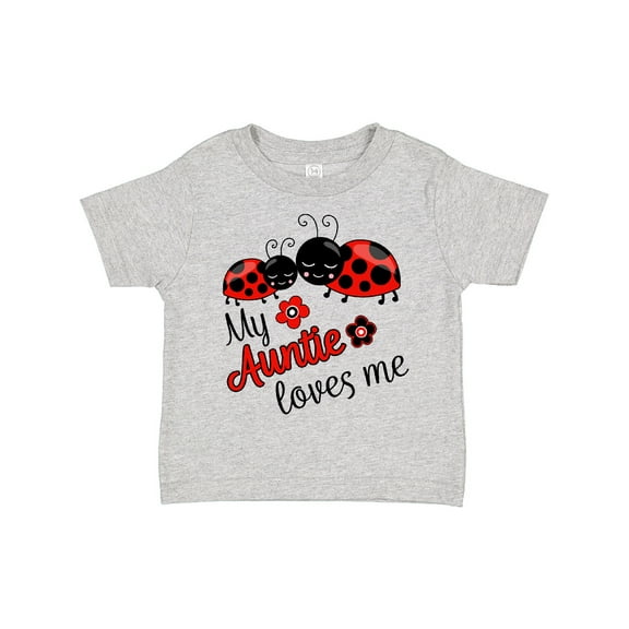 Inktastic My Auntie Loves Me with Cute Lady Bugs Boys or Girls Toddler T-Shirt