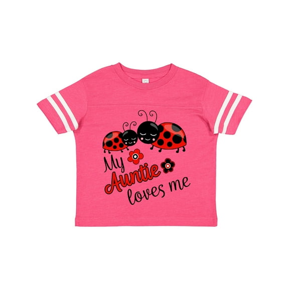Inktastic My Auntie Loves Me with Cute Lady Bugs Boys or Girls Toddler T-Shirt
