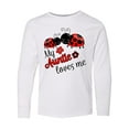 thumbnail image 1 of Inktastic My Auntie Loves Me with Cute Lady Bugs Long Sleeve Youth T-Shirt, 1 of 5