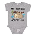 thumbnail image 1 of Inktastic My Auntie Loves Me with Sloth and Hearts Boys or Girls Baby Bodysuit, 1 of 5
