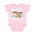 thumbnail image 1 of Inktastic My Auntie Loves Me with Sloth and Hearts Boys or Girls Baby Bodysuit, 1 of 5