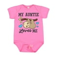 thumbnail image 1 of Inktastic My Auntie Loves Me with Sloth and Hearts Boys or Girls Baby Bodysuit, 1 of 5