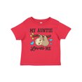 thumbnail image 1 of Inktastic My Auntie Loves Me with Sloth and Hearts Boys or Girls Baby T-Shirt, 1 of 5