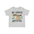 thumbnail image 1 of Inktastic My Auntie Loves Me with Sloth and Hearts Boys or Girls Toddler T-Shirt, 1 of 5