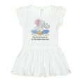 thumbnail image 1 of Inktastic My Auntie Loves me to the Moon and Back Elephant Family Girls Baby Dress, 1 of 5