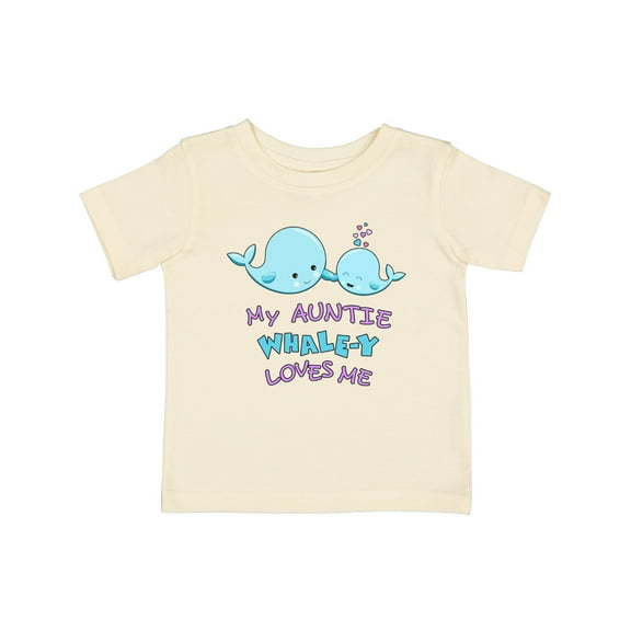 Inktastic My Auntie Whale-y Loves Me Boys or Girls Baby T-Shirt