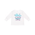 thumbnail image 1 of Inktastic My Auntie Whale-y Loves Me Boys or Girls Long Sleeve Toddler T-Shirt, 1 of 5