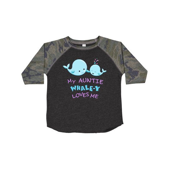 Inktastic My Auntie Whale-y Loves Me Boys or Girls Toddler T-Shirt