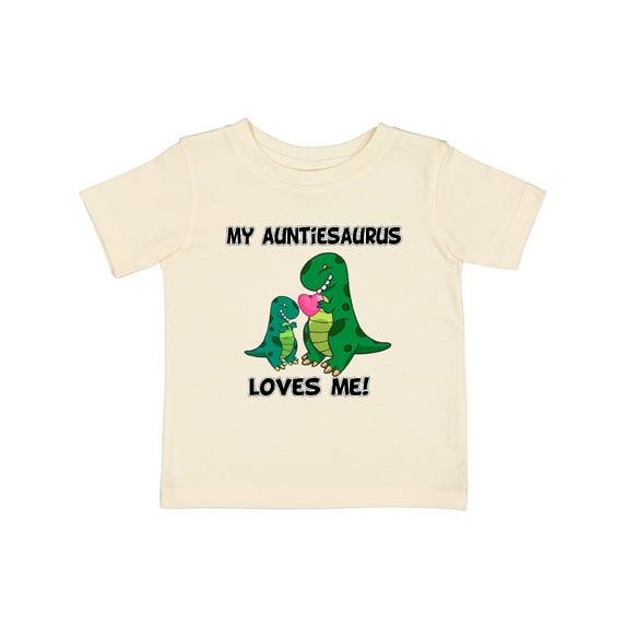 Inktastic My Auntiesaurus Loves Me Boys or Girls Baby T-Shirt