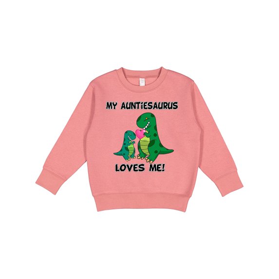 Inktastic My Auntiesaurus Loves Me Toddler Sweatshirt